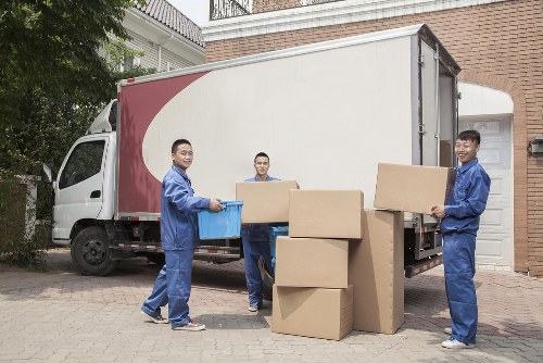 Removal van ready for a local move in Bow