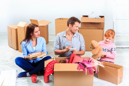 Man and van moving service operating in Bow with local residential streets