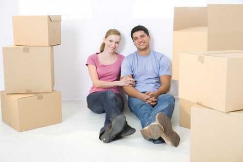 Local removals team helping with a move in Bow