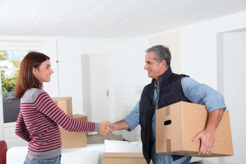 Local removals team loading furniture for a Bow property