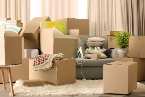 Careful packing and furniture protection during a house move in Bow