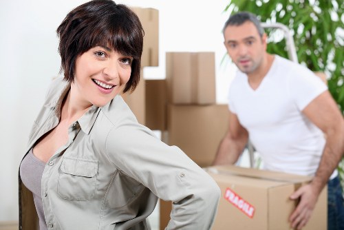 Customer reviewing booking details for a house removal