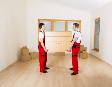 Careful packing and loading for a home move in Bow